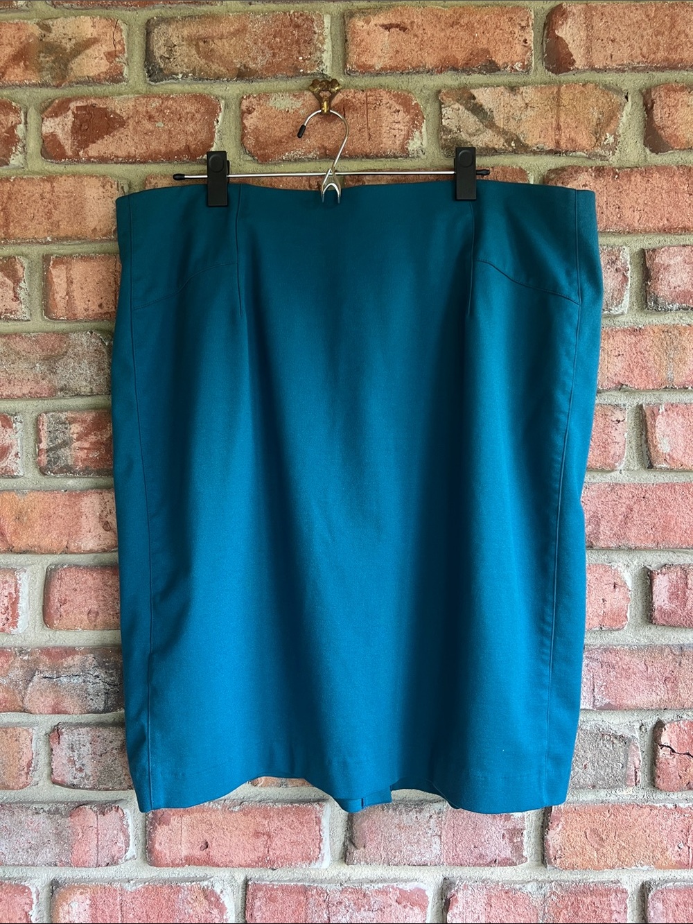 18W INC International Concepts Teal Pencil Skirt